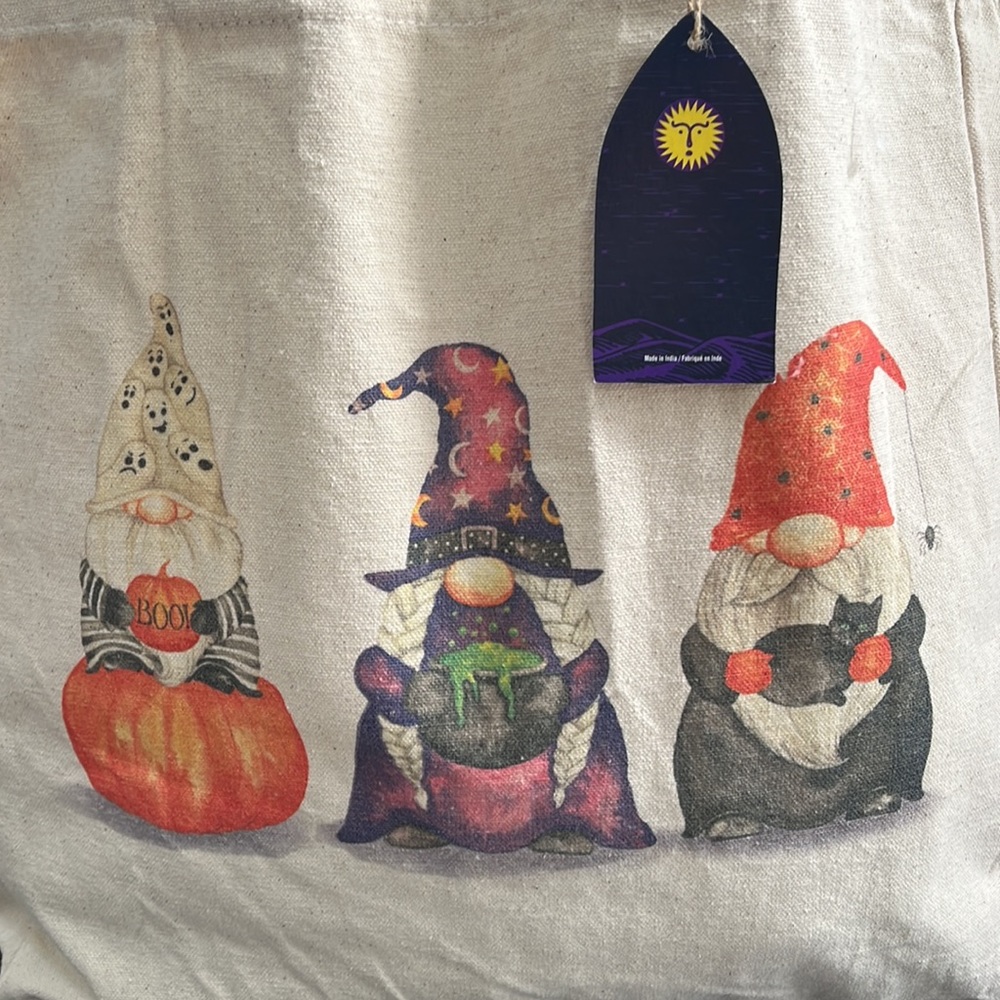 “Boo!” Gnome Reusable Tote - Picture 2 of 4